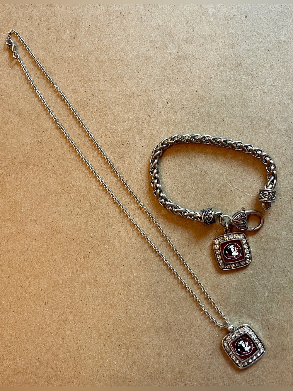 FSU Seminoles necklace & bracelet vintage set . rare find!